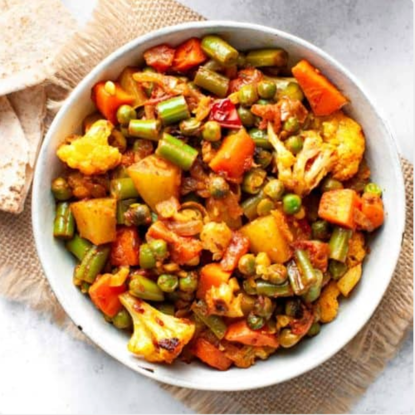 Mixed Vegetables Subzi (Vegan)