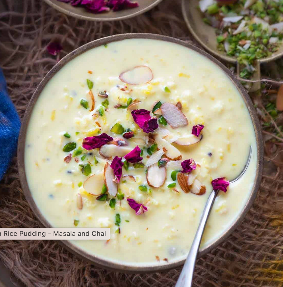 Rice Kheer (Rice Pudding)