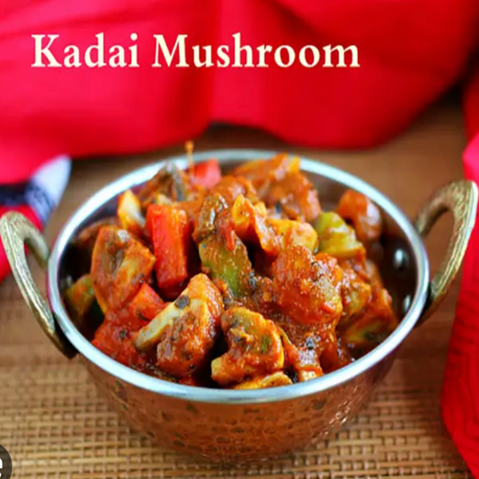 Kadai Mashroom (Vegan)