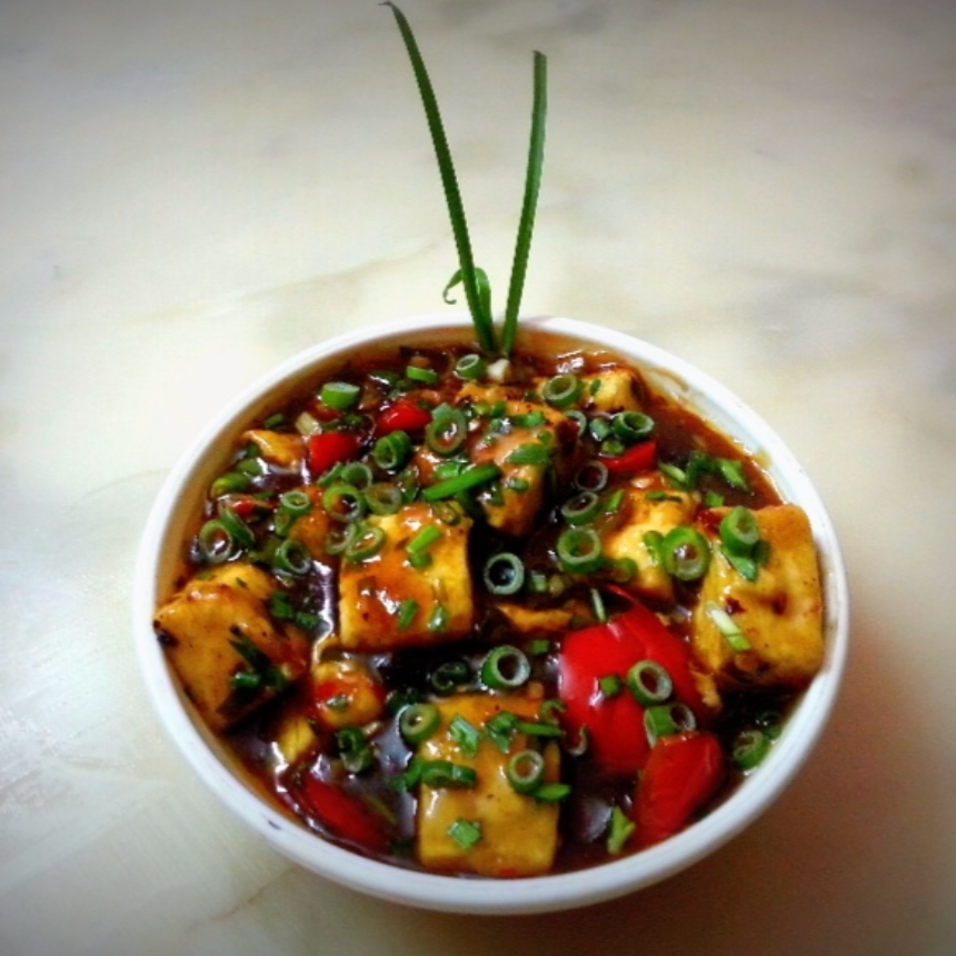 Indo Chinese Chilli Tofu