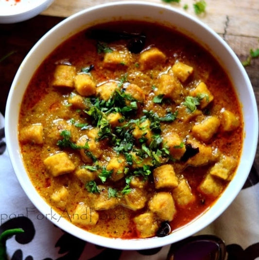 Gatte ki sabzi (Vegan)