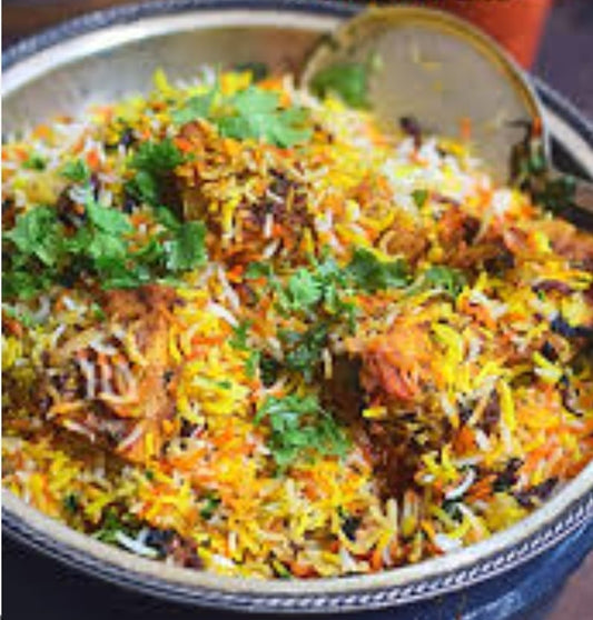 Jackfruit (kathal) biryani with Raita