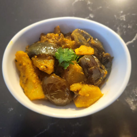 Aloo Baigan (vegan)